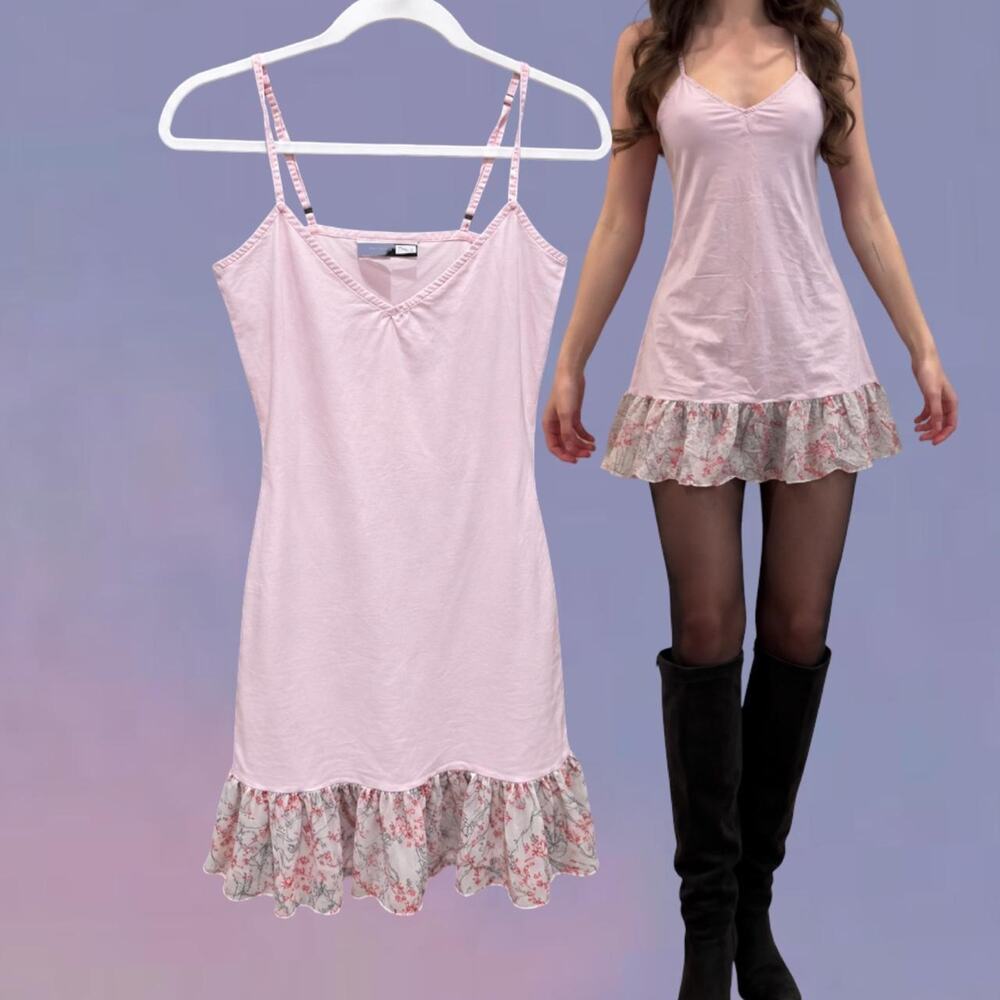 Vintage 90s y2k sportmax slip cotton silk dress